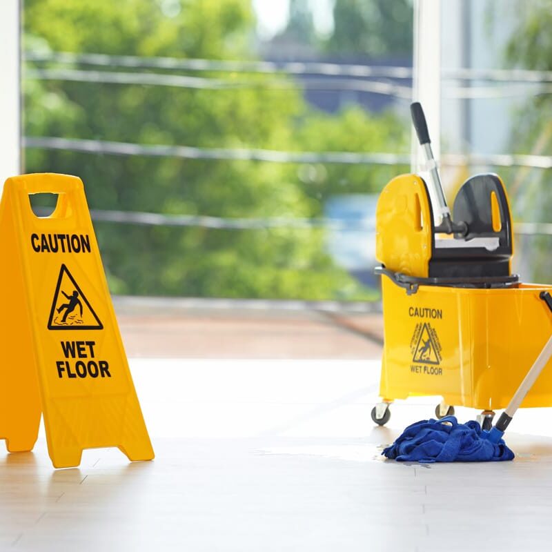 Mops and buckets available from Industrial Commercial Sanitation Supplies in Sussex, New Brunswick.